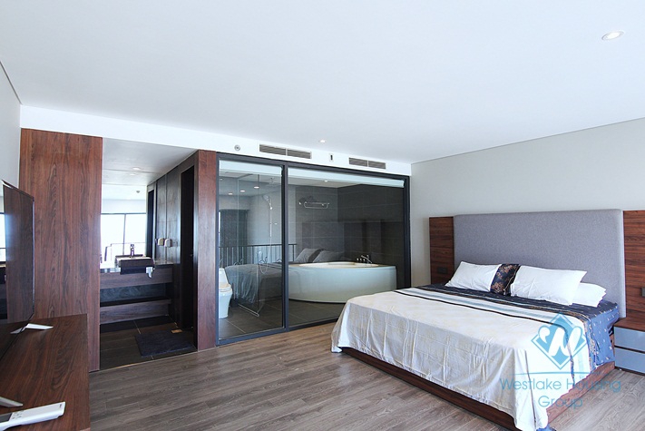 Luxury one bedroom apartment for rent in Pentstudio building, Tay Ho district, Ha Noi